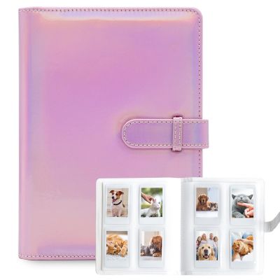 128 Pockets Mini Photo Album for Fujifilm Instax Mini Camera, Polaroid Snap, Z2300, SocialMatic Instant Cameras & Zip Instant Printer (Magic Pink)