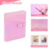 128 Pockets Mini Photo Album for Fujifilm Instax Mini Camera, Polaroid Snap, Z2300, SocialMatic Instant Cameras & Zip Instant Printer (Magic Pink) view 3