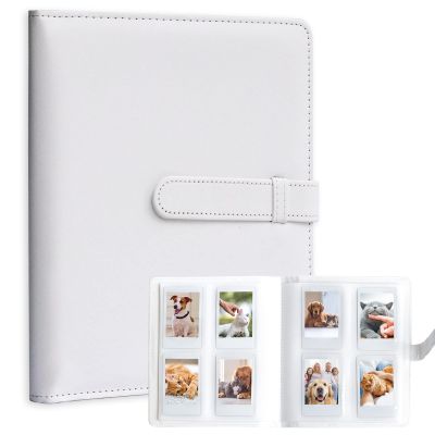 128 Pockets Mini Photo Album for 2 x 3 inch Mini Instant Camera Printer Film (White)
