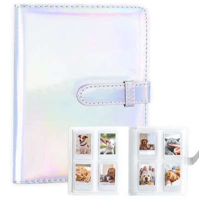 256 Pockets Photo Album for Fujifilm Instax Mini LiPlay 11 9 8+ 8 7S Instant Camera/Mini Link SP-1 Printer, Polaroid Snap SnapTouch PIC-300 Z2300 Mint Zip Instant Camera Printer (Magic Silver)