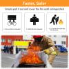 KANHIRO Fire Blanket Emergency for Home Kitchen - Fiberglass Fire Suppression Blanket Great for School, Fireplace, Grill, Car, Office, Warehouse (2 Pack, 39 in X 39 in) view 3