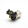 M12 Connector Female 4Pin PCB Mount Right Angle A Code Back Mount Solder type Connector view 2