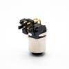 M12 Connector Female 4Pin PCB Mount Right Angle A Code Back Mount Solder type Connector view 4