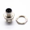 4Pin M12 Connector Male 180 PCB Mount A Coding Back Mount Waterproof Socket view 4