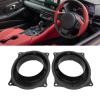 Naroote Door Speaker Adapter Spacer Rings Professional Abrasion Resistant 6.5 Inch Car Speaker Adapter (8X10) view 2