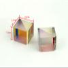 2pcs Defective Optical Glass Cube Prisms Optics Experiment Instruments Dichroic Irregular Shape Rainbow Surveying Prisma view 2