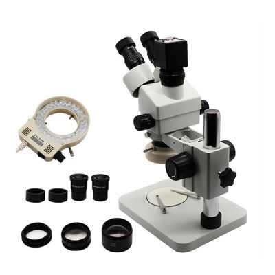 3.5X-90X Simul Focal Industrial Trinocular Stereo Microscope Magnification Continuous Zoom Phone PCB Repair Soldering (Color : 3 5X-90X)