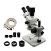 3.5X-90X Simul Focal Industrial Trinocular Stereo Microscope Magnification Continuous Zoom Phone PCB Repair Soldering (Color : 3 5X-90X) view 1