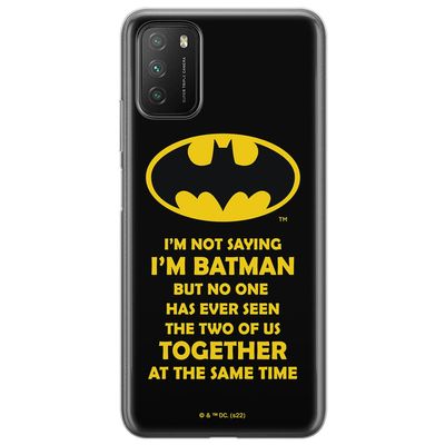 ERT GROUP Xiaomi REDMI 9T/ Poco M3 Original and Official DC Licensed Cell Phone Case with Batman Design 053 Adapted to The Shape of The Mobile Phone, TPU Case