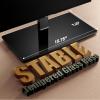 Perlegear Universal Swivel TV Stand with Power Outlet, Tabletop TV Stand for 3260,65 Inch TVs up to 88 lbs, Tempered Glass TV Mount Stand Base with Height Adjustment, Tilt, Max VESA 400x400mm,PGTVS27 view 4