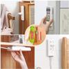 CHNLML 12PCS Power Strip Holder, Adhesive Punch-Free Socket Holder, Self Adhesive Socket Desktop Fixer, Socket Holder Wall Mount and 12 Cable Clips view 4