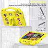 BLCshine Cute Kids Case for Lenovo Tab M10 Plus 10.3 (2nd Gen) / M10 HD 2nd Gen / K10 10.3, Durable Shockproof EVA Protective Case with Handle & Kickstand & Shoulder Strap & DIY Cartoon Pattern,Yellow view 2