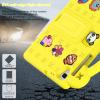 BLCshine Cute Kids Case for Lenovo Tab M10 Plus 10.3 (2nd Gen) / M10 HD 2nd Gen / K10 10.3, Durable Shockproof EVA Protective Case with Handle & Kickstand & Shoulder Strap & DIY Cartoon Pattern,Yellow view 3