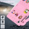 BLCshine Cute Kids Case for Lenovo Tab M10 Plus 10.3 (2nd Gen) / M10 HD 2nd Gen / K10 10.3, Durable Shockproof EVA Protective Case with Handle & Kickstand & Shoulder Strap & DIY Cartoon Pattern - Pink view 3