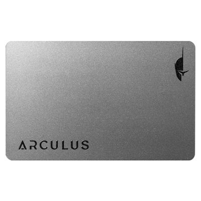 Arculus Crypto Cold Storage Wallet, Secure Bitcoin Wallet, Crypto Hardware Wallet for NFTs, Ethereum, Bitcoin, Cardano and Other Cryptocurrencies, 3-Factor Authentication Crypto Wallet, Silver