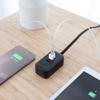 Globe Electric 78300 Charging Station with 6ft Fabric Extension Cord, 2X USB-A Charging Ports, 1x USB-C Charging Port, Right Angle Plug, 120 Volts, Black, Electronics, Home Improvement view 3
