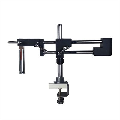 Microscope Accessories Kit Microscope Clamp Double Boom Stand Holder Bracket Arm Lab Industrial Zoom Trinocular Stereo Camera Microscopio Phone Repair Tool Microscope Slides (Color : C)