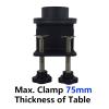 Microscope Accessories Kit Microscope Clamp Double Boom Stand Holder Bracket Arm Lab Industrial Zoom Trinocular Stereo Camera Microscopio Phone Repair Tool Microscope Slides (Color : C) view 2