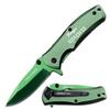 GIFTS INFINITY Custom Titanium Coated Stainless Steel Quality Pocket Knife Free Engraving (848) (Green) view 1