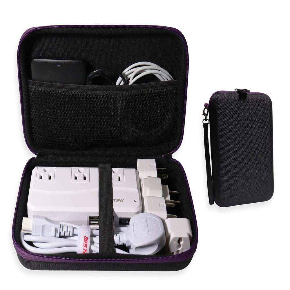 getgear Travel Organizing Case for BESTEK Universal Travel Adapter, Ideal Travel Organizer for Converter, Adapter, USB Adapter, Slim PSS/Hard Drive/Flash Driver