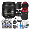 Nikon AF-S DX Micro NIKKOR 40mm f/2.8G Prime Lens (2200) with Padded Lens Case + Macro Filter Kit + UV, CPL, FL Lens Filters + Tulip Hood + Lens Cap Keeper + Cleaning Kit (Renewed) view 1