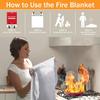 Mondoshop Fire Blankets Emergency for Kitchen Home - Emergency Fire Retardant Blanket for Home Fireproof Blanket for Camping, Grill, Car, Office, Warehouse, School, Picnic, Fireplace view 2