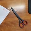 ALLEX Black Scissors for Office 6.5" All Metal Japanese Stainless Steel, Non Stick Coated Blade, Red, Made in JAPAN view 2