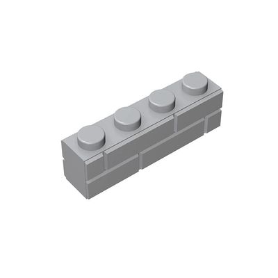 1x4 Masonry Profile Brick 100 PCS, Classic Bulk Brick Wall Blocks Parts, Compatible with Lego Parts and Pieces 15533 (Colour: Light Grey)