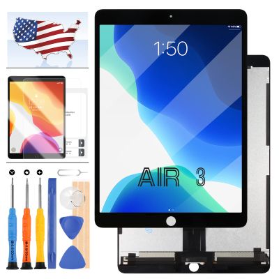 LCD Screen for iPad Air 3 Screen Replacement for iPAD Air 3rd Gen 2019 LCD Display Touch Glass Digitizer Assembly A2152 A2123 A2154 A2152 Tablet Repair Kit (No HomeButton) (Black)