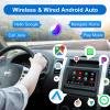 Double Din Car Stereo Radio Wireless CarPlay Wireless Android Auto, 7in Touchscreen Car Audio Receiver with Bluetooth,Rearview Camera,AM/FM, GPS Navigation,Mirror Link,Subwoofer,USB/AUX/SWC view 4