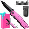 Gifts for Women Wife Girlfriend Her - Mothers Day Gifts, Pin-k Multitool Knife - Christmas Birthday Gift for Women, Anniversary, Womens Stocking Stuffers - Gift for Woman Who Have Everything view 1