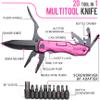 Gifts for Women Wife Girlfriend Her - Mothers Day Gifts, Pin-k Multitool Knife - Christmas Birthday Gift for Women, Anniversary, Womens Stocking Stuffers - Gift for Woman Who Have Everything view 2