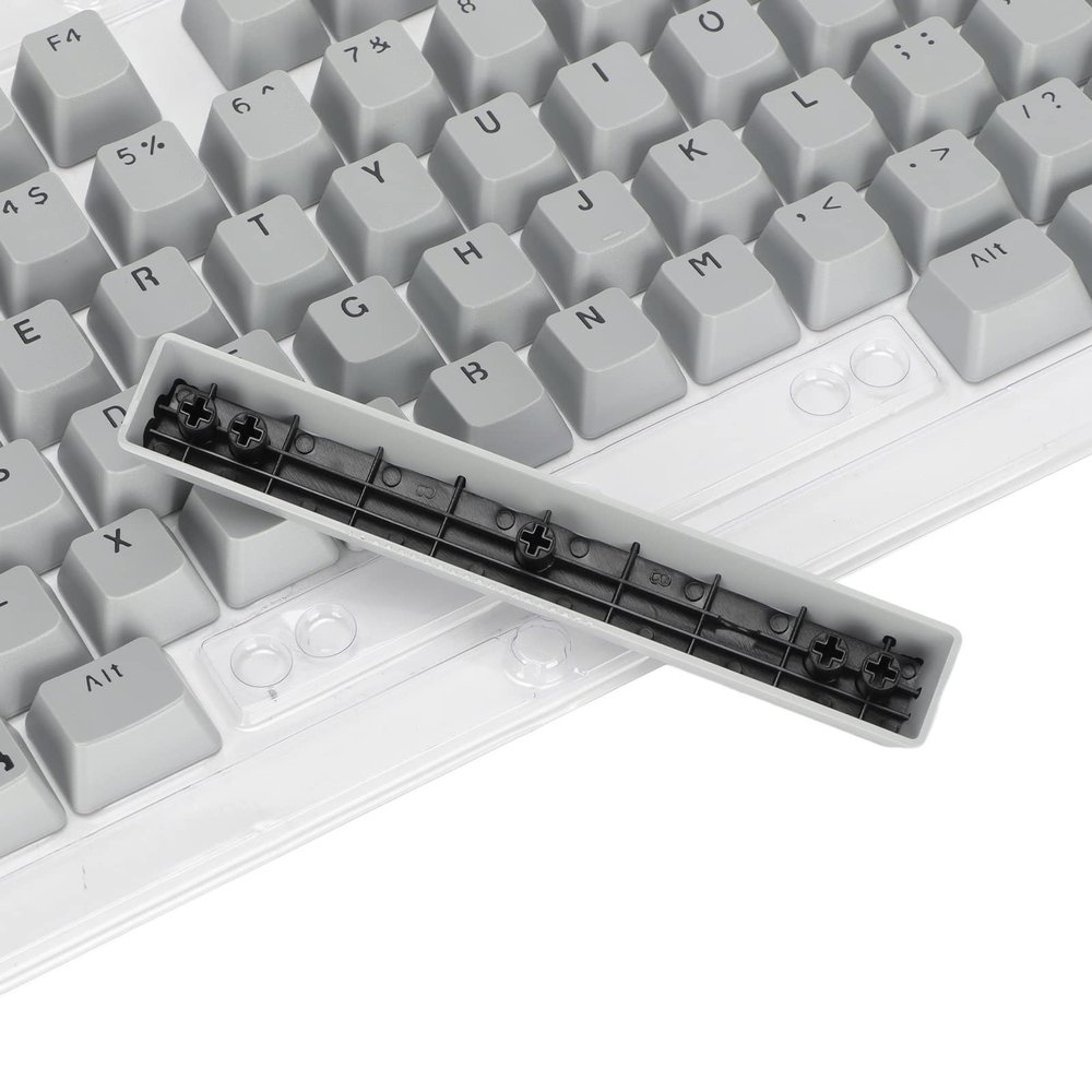 106 Keys Keycaps, Comfortable Feel, Two Color Injection Molding, OEM Height, Wear Resistant, OPQ Opaque Keycaps for 61/87/104 Keys Mechanical Keyboard(Grey)