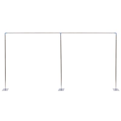10x20 FT Backdrop Stand Heavy Duty Pipe and Drape Kit, Adjustable Backdrop Stand with Metal Steel Base for Wedding Birthday Party Photography Background Christmas Decoration