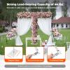 10x20 FT Backdrop Stand Heavy Duty Pipe and Drape Kit, Adjustable Backdrop Stand with Metal Steel Base for Wedding Birthday Party Photography Background Christmas Decoration view 2