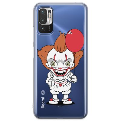 ERT GROUP Case for Xiaomi REDMI Note 10 5G / Poco M3 Pro Original and Official License of Horror with It 006 Design, Partially Transparent