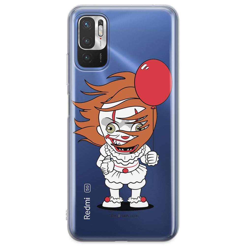 ERT GROUP Case for Xiaomi REDMI Note 10 5G / Poco M3 Pro Original and Official License of Horror with It 005 Design, Partially Transparent