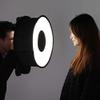 Alvinlite Universal Shoot Macro Flash Light Lamp Portable Hood Foldable Diffuser Softbox Round for Camera Video Shooting 16.5x6.3in Beauty Dish Photography view 2