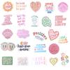 100PCS Cute Preppy Stickers Pink Motivational Vinyl Waterproof Stickers for Laptop Bumper Water Bottles Computer Phone Hard Hat Car Inspirational Decals for Adults Women Kids Teen Girls view 3