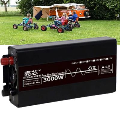 ZWEBY Pure Sine Wave Inverters 1600W 3000W 3500W 4500W 7000W 10000W 12V 24V 48V 60V DC to 220V AC Converter Car Inverter with Universal Socket and LCD Display