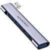 USB Hub for Laptop, USB 3.0 Hub 4-Port, 5Gbps USB Splitter for Laptop, Windows, MacBook, PC, Flash Drives, HDD, Printer, Keyboard, Mouse (Left-Side USB Hub) view 1