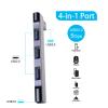 USB Hub for Laptop, USB 3.0 Hub 4-Port, 5Gbps USB Splitter for Laptop, Windows, MacBook, PC, Flash Drives, HDD, Printer, Keyboard, Mouse (Left-Side USB Hub) view 2