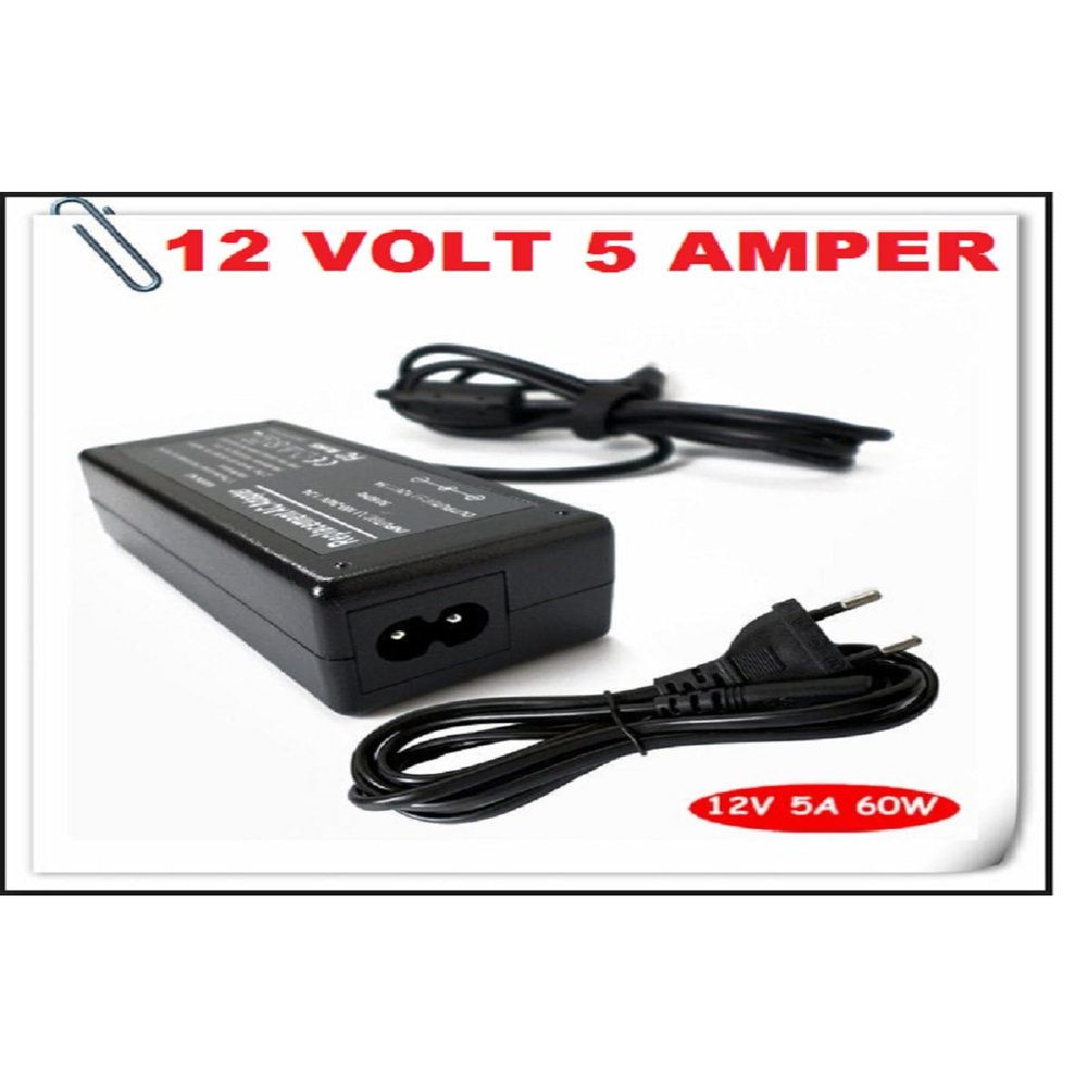 ATA ELECTRONIC Security Camera Dvr Recorder Adapter Transformer Tyrapho 12 Volt 5 Amp Plastic Case Adaptor