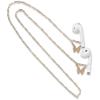 Anti Lost Earring Strap for Airpods Anti Lost Strap for Airpods Pro, Wireless Earhooks Earbuds Earphone Holder Connector, Compatible with Airpods 1 2 3 & Airpods pro (Pearl Hook Style) view 1