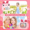 CAMCLID Kids Instant Camera - 2.5K Instant Print Camera with No Ink, 32GB Card, Selfie & 1080P Video, Pink Toy Gift for Girls & Boys 3-12 view 2
