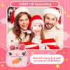 CAMCLID Kids Instant Camera - 2.5K Instant Print Camera with No Ink, 32GB Card, Selfie & 1080P Video, Pink Toy Gift for Girls & Boys 3-12 view 3