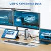 Cable Matters 14-in-1 USB C KVM Switch Dock for 2 Laptops, Supports Dual 4K 60Hz Over DisplayPort & HDMI, Up to 100W Charging, 10Gbps USB-A/USBC Port, Not for Desktop, Thunderbolt 4 Compatible view 2
