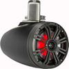 KICKER Speakers and Amp Package 8" Wakeboard Tower Speakers (Charcoal) with DS18 320W 2-Channel Marine Amplifier and 8AWG Power Wiring Kit view 3
