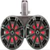 KICKER Speakers and Amp Package 6-1/2" Wakeboard Tower Speakers (Charcoal) with DS18 320W 2-Channel Marine Amplifier and 8AWG Power Wiring Kit view 3