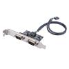 SilverStone Technology ECD01 Internal USB 2.0 to Dual RS232 Serial Port Adapter, SST-ECD01 view 1